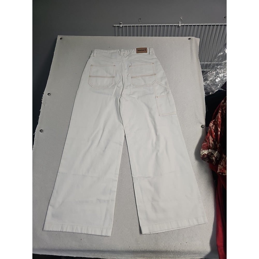 Vintage Timberland Carpenter Jeans Mens 31‎ X 28 WHITE Wide Leg Y2K New